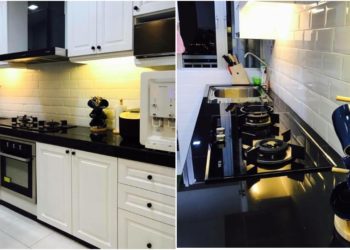 [8 Gambar] Dekorasi Dapur Bertemakan ‘Black & White’. Simple & Cantik!