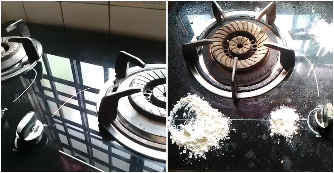 Nak Dapur Bersih Berkilat Macam Baru, Ikut Tip ni. Guna Tepung Je!