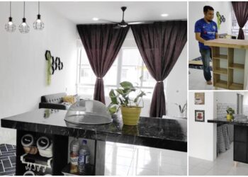 Buat Sendiri ‘Table Bar’ Dapur Untuk Isteri Dengan Modal Tak Sampai RM150. Jimat & Sangat Puas Hati!