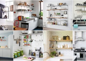 (24 Gambar) Idea Rak Dapur Konsep Terbuka