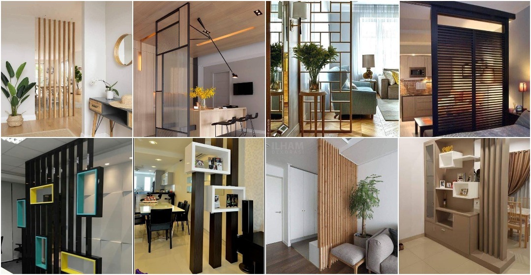 [30 Gambar] Idea Divider Rumah. Pemisah Ruang Yang Cantik & Moden!