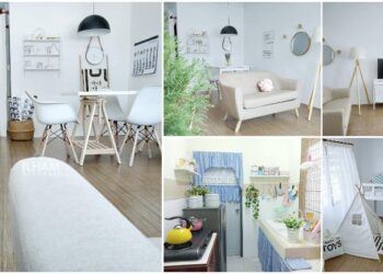 Dekorasi Rumah Flat 650sqft Berkonsepkan Scandinavian. Simple Tapi Lawa!